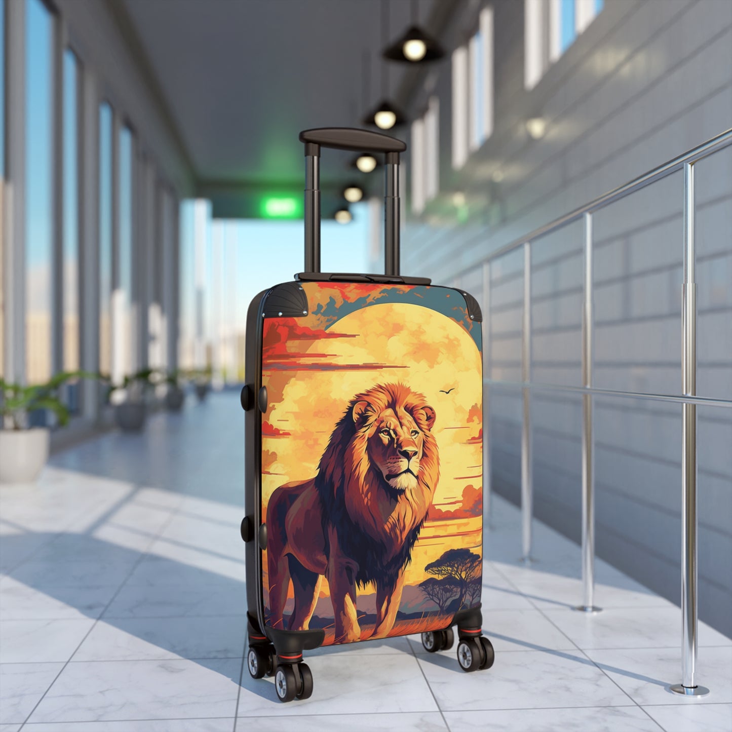Vintage Poster Safari Adventure Lion Spotting Sunset Over 39F07C07-218F-41D1-9774-E51Cdb723017 3