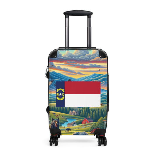 North Carolina USA STATE FLAGS Luggage Bag Rolling Suitcase Spinner