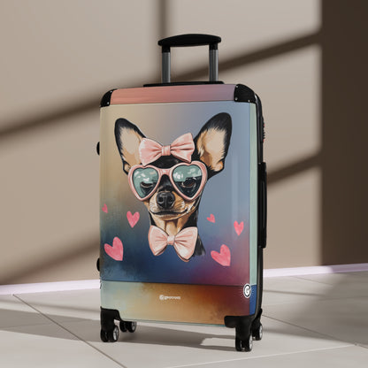 Lollipop Dreams Chihuahua Luggage Bag Rolling Suitcase Spinner