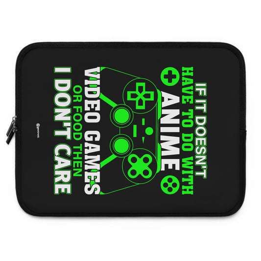 Si no tiene que ser con videojuegos de anime o comida, entonces no me importa Funda para computadora portátil de neopreno suave y liviana para juegos Gamer