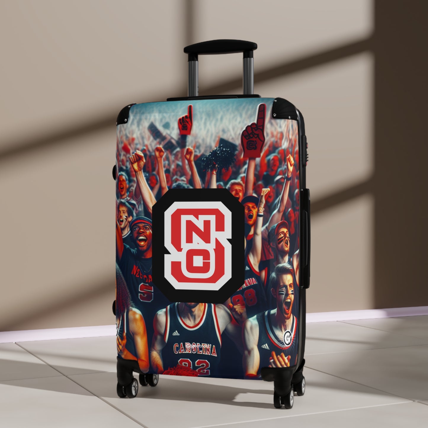 North Carolina State Basketball Team University College Teams Luggage Bag Rolling Suitcase Travel Accessories