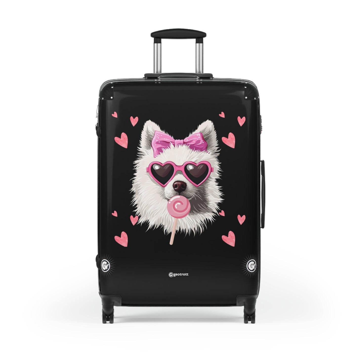 Midnight Glam Pooch Luggage Bag Rolling Suitcase Spinner