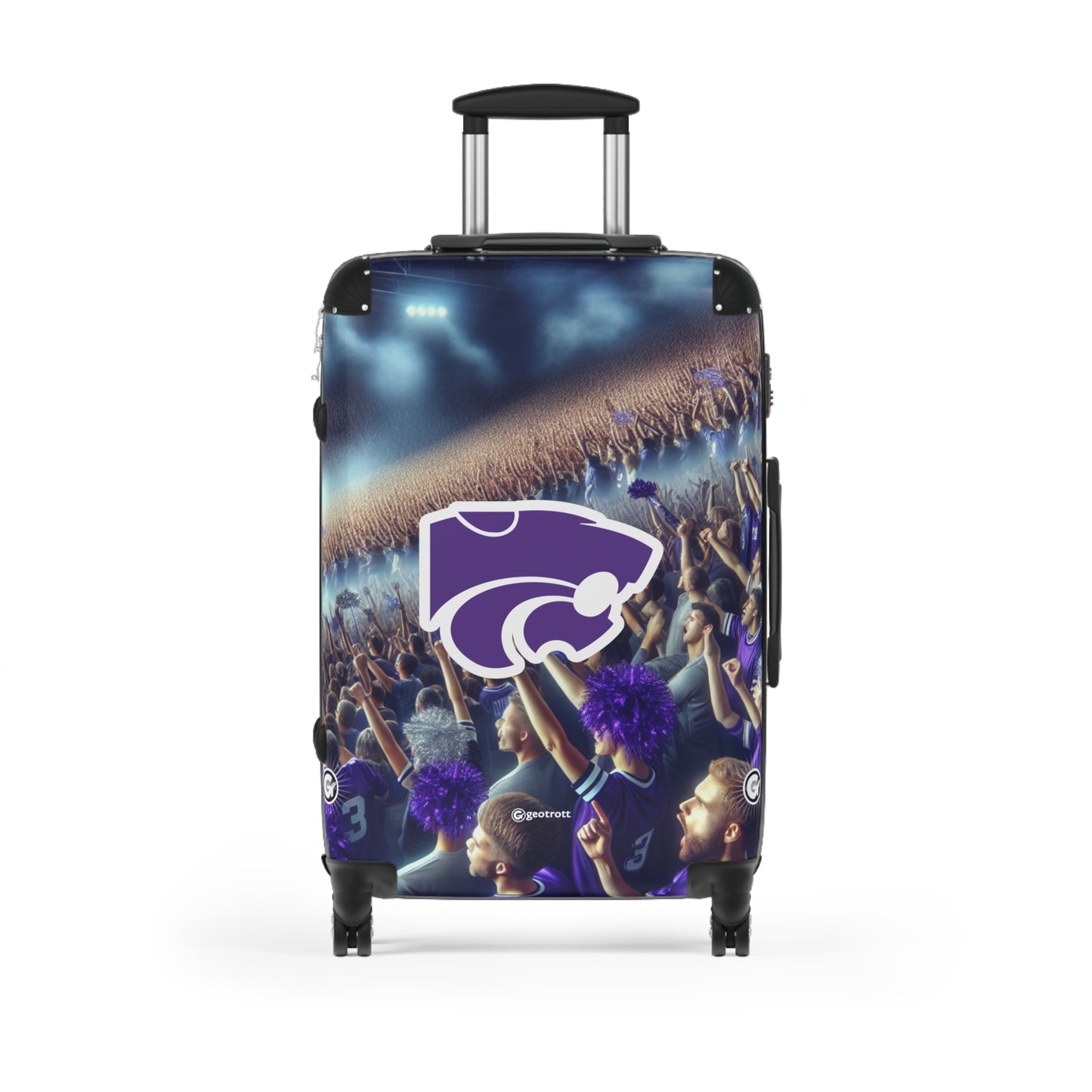 The Kansas State University Wildcats Team Luggage Bag Rolling Suitcase Travel Accessories