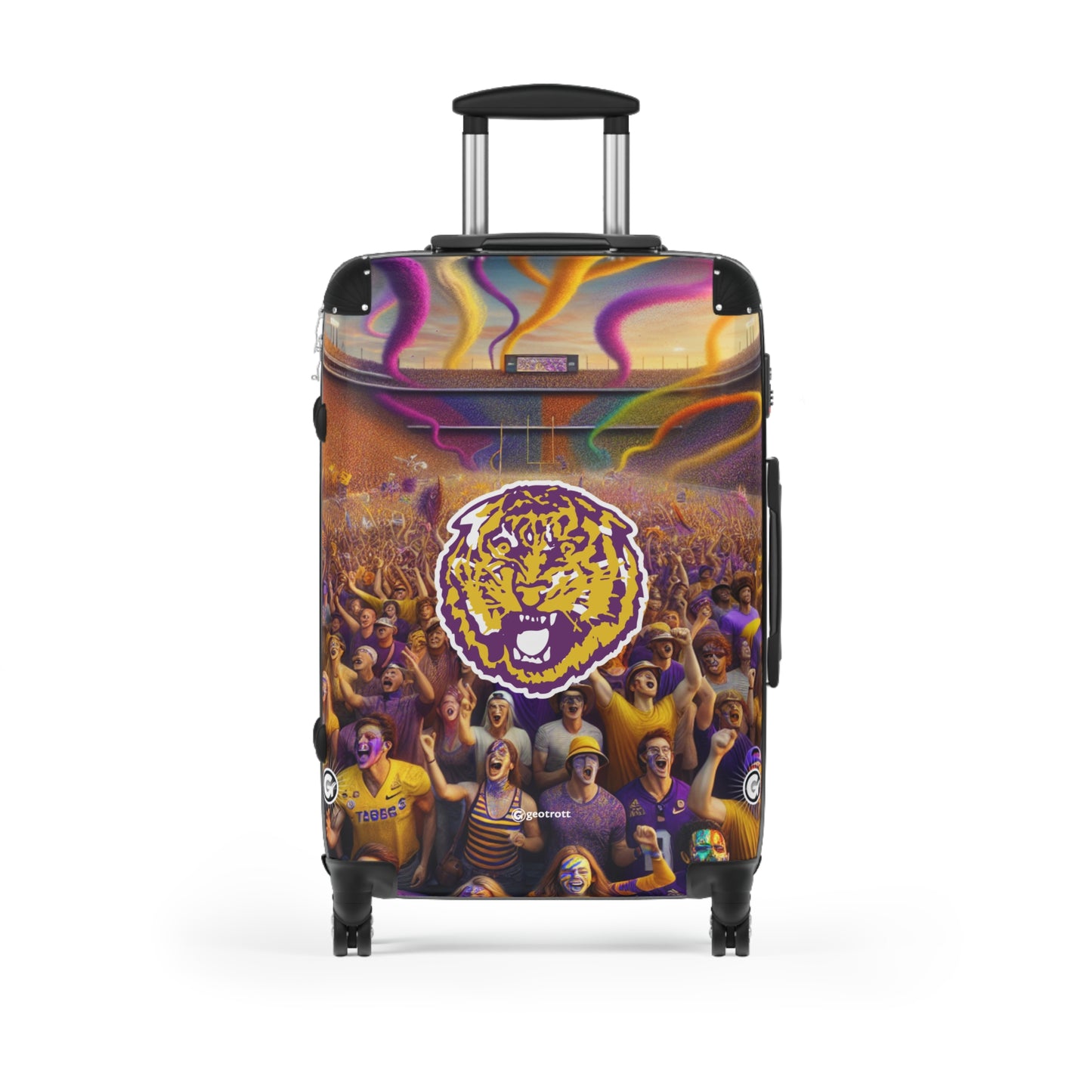 Louisiana State University Tigers NCAA College Football Luggage Bag Rolling Suitcase Travel Accessories