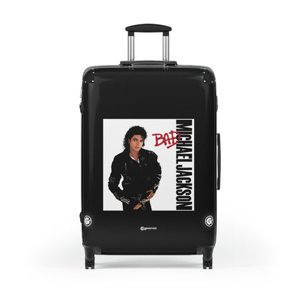 Michael Jackson Bad Eighties Music Album Luggage Bag Rolling Suitcase Spinner