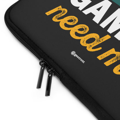 Debo irme Los juegos me necesitan Funda para portátil ligera y suave de neopreno para juegos Gamer