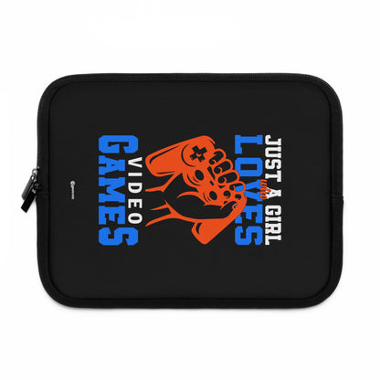 Solo una chica que ama los videojuegos Funda para computadora portátil ligera y suave de neopreno para juegos Gamer