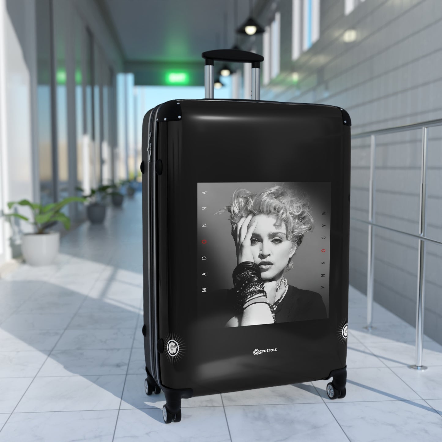 Madonna Madonna Eighties Music Album Luggage Bag Rolling Suitcase Spinner