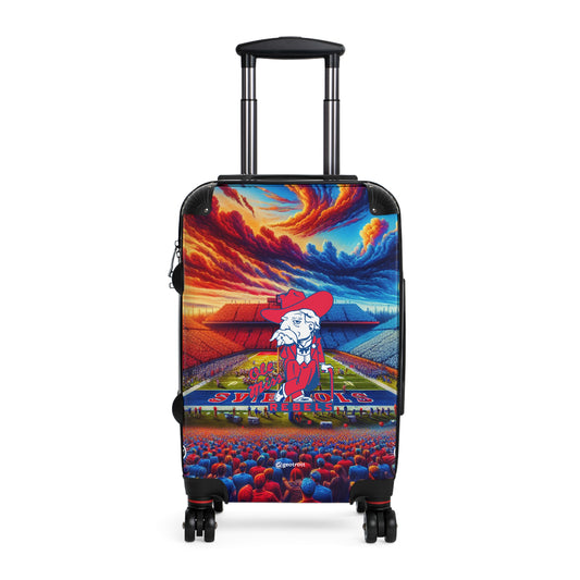 Mississippi Ole Miss Rebel COLLEGE Team Luggage Bag Rolling Suitcase Travel Accessories