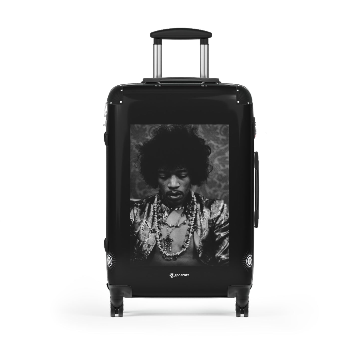 Jimi Hendrix Ax Photos Luggage Bag Rolling Suitcase Spinner