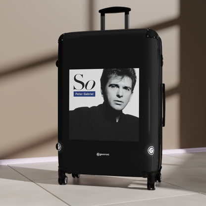 Peter Gabriel So Eighties Music Album Luggage Bag Rolling Suitcase Spinner