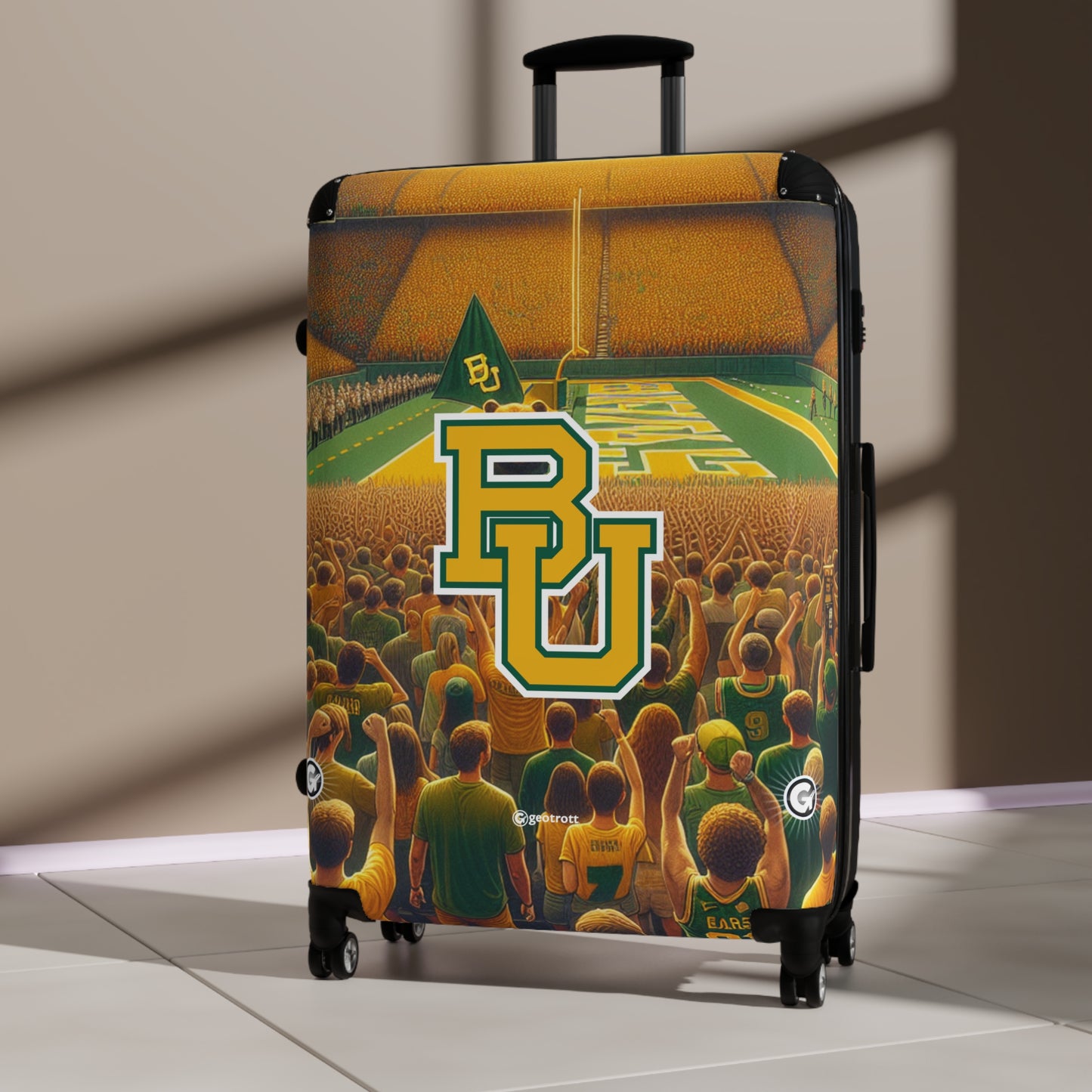 Baylor University Bears NCAA College Team Luggage Bag Rolling Suitcase Spinner