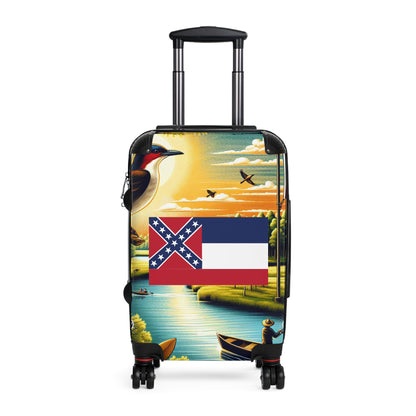 Mississippi USA STATE FLAGS Luggage Bag Rolling Suitcase Travel Accessories