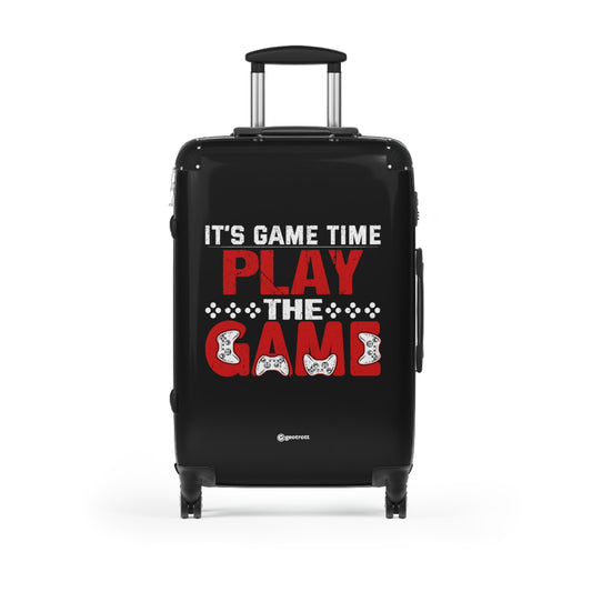 It's Game Time Play the Game Gamer Gaming Suitcase-Bags-Geotrott