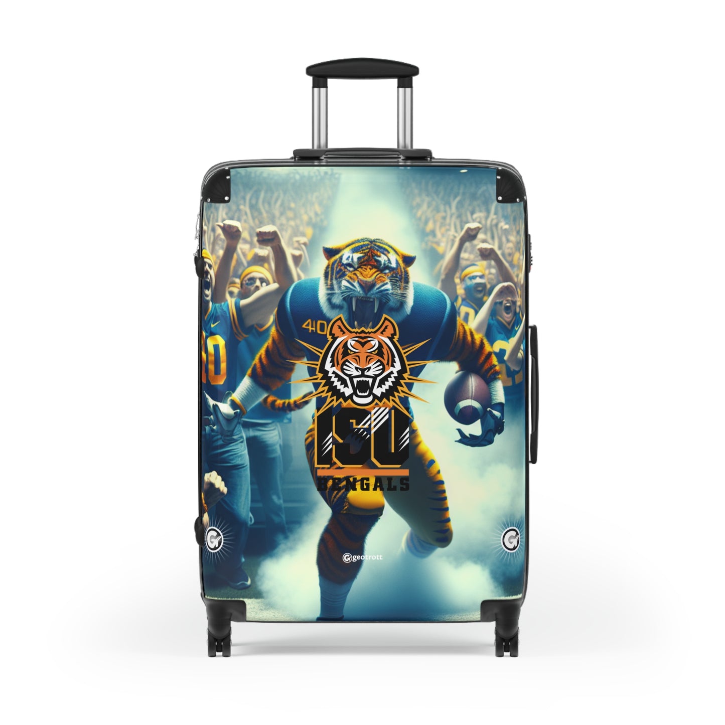 Idaho State University Bengals College Football Team Luggage Bag Rolling Suitcase Spinner