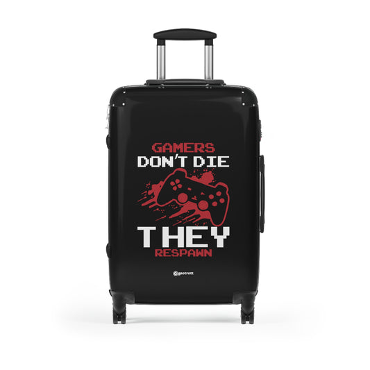 Gamers don't Die they Respawn 2 Gamer Gaming Suitcase-Bags-Geotrott