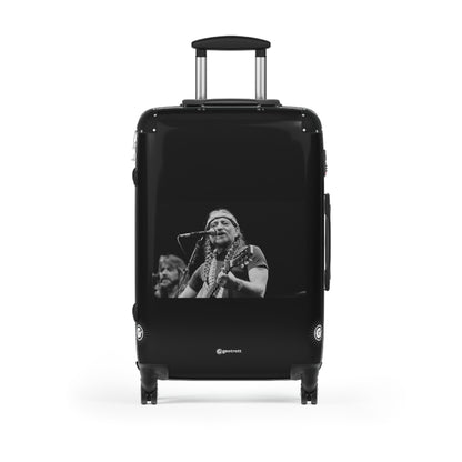 WillieNelson Playing Guitar and Singing Luggage Bag Rolling Suitcase Spinner