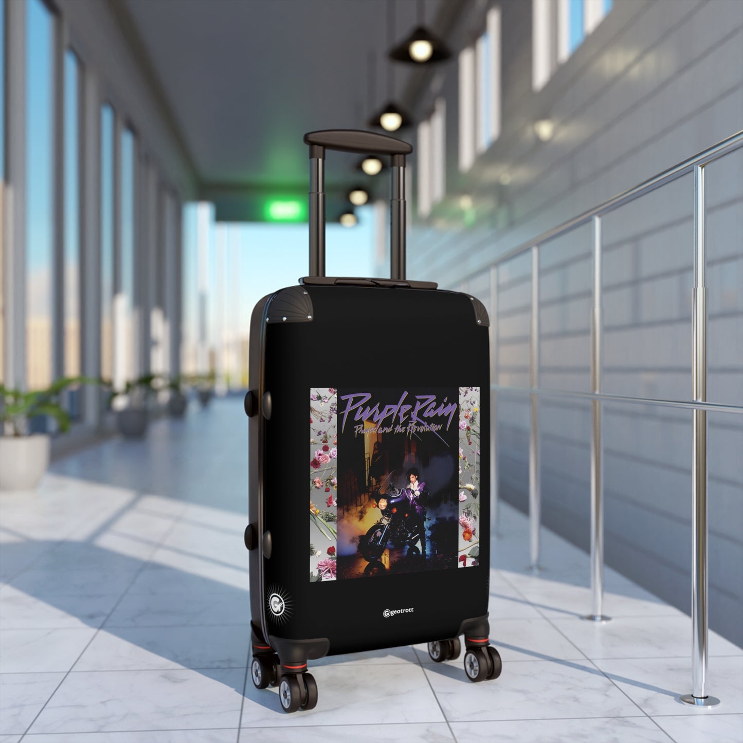 Purple Rain Prince and The Revolution Eighties Music Album Luggage Bag Rolling Suitcase Spinner