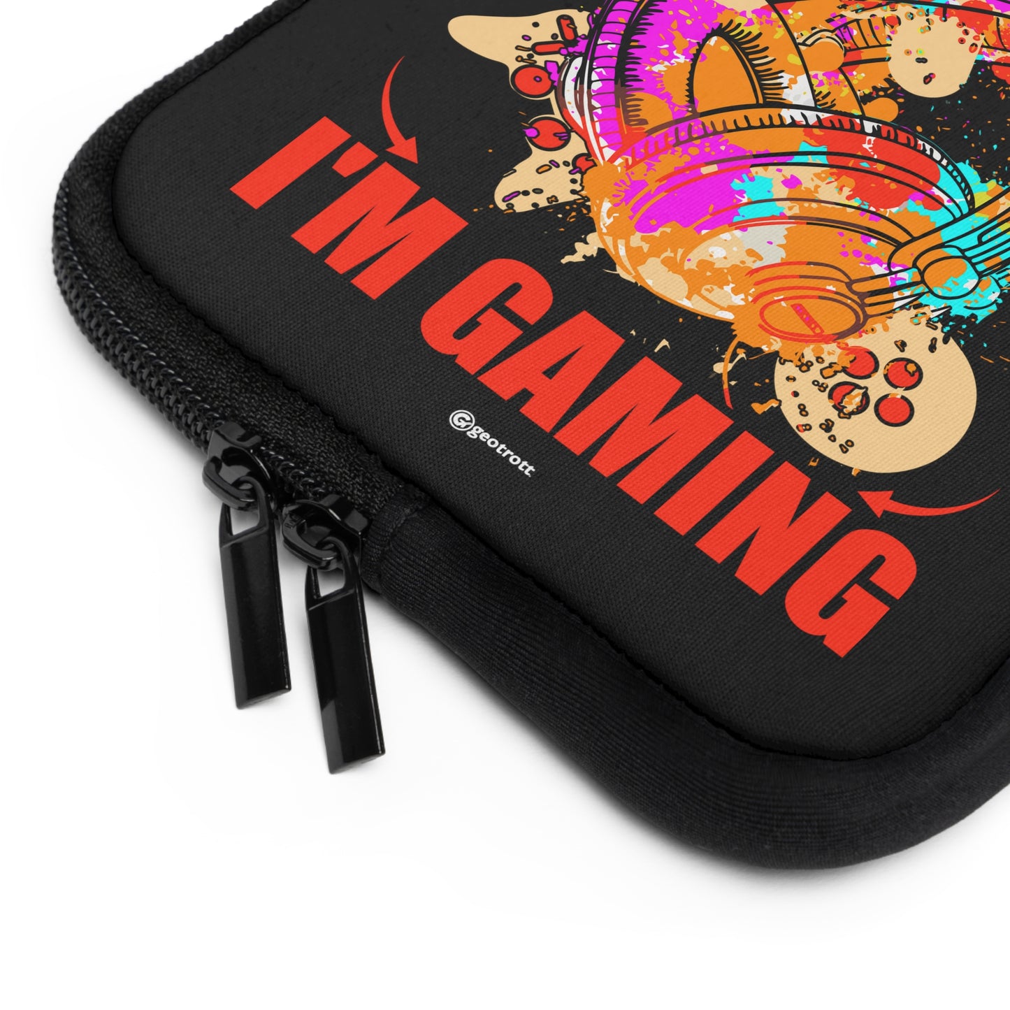 Sorry I can't Hear you I'm Gaming Gamer Gaming Lightweight Smooth Neoprene Laptop Sleeve