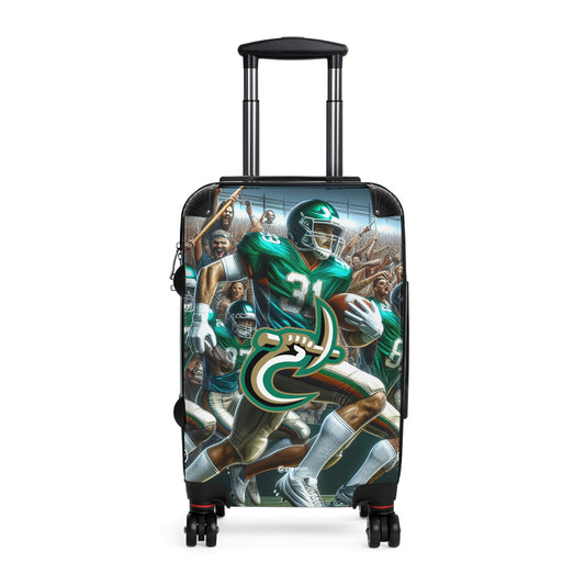 University of North Carolina Charlotte 49ers Football Team Luggage Bag Rolling Suitcase Spinner