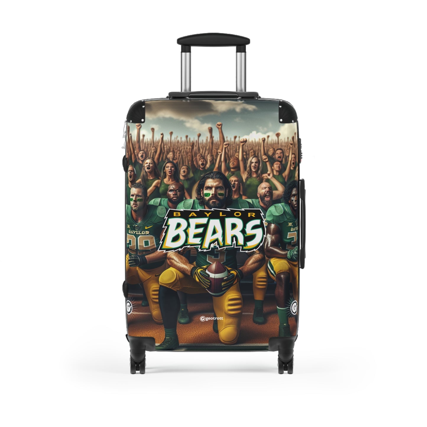 Baylor University Bears Football Team Luggage Bag Rolling Suitcase Spinner