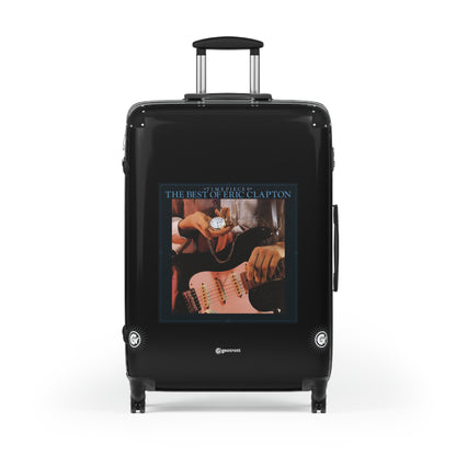 Timepieces The Best of Eric Clapton Eighties Music Album Luggage Bag Rolling Suitcase Spinner