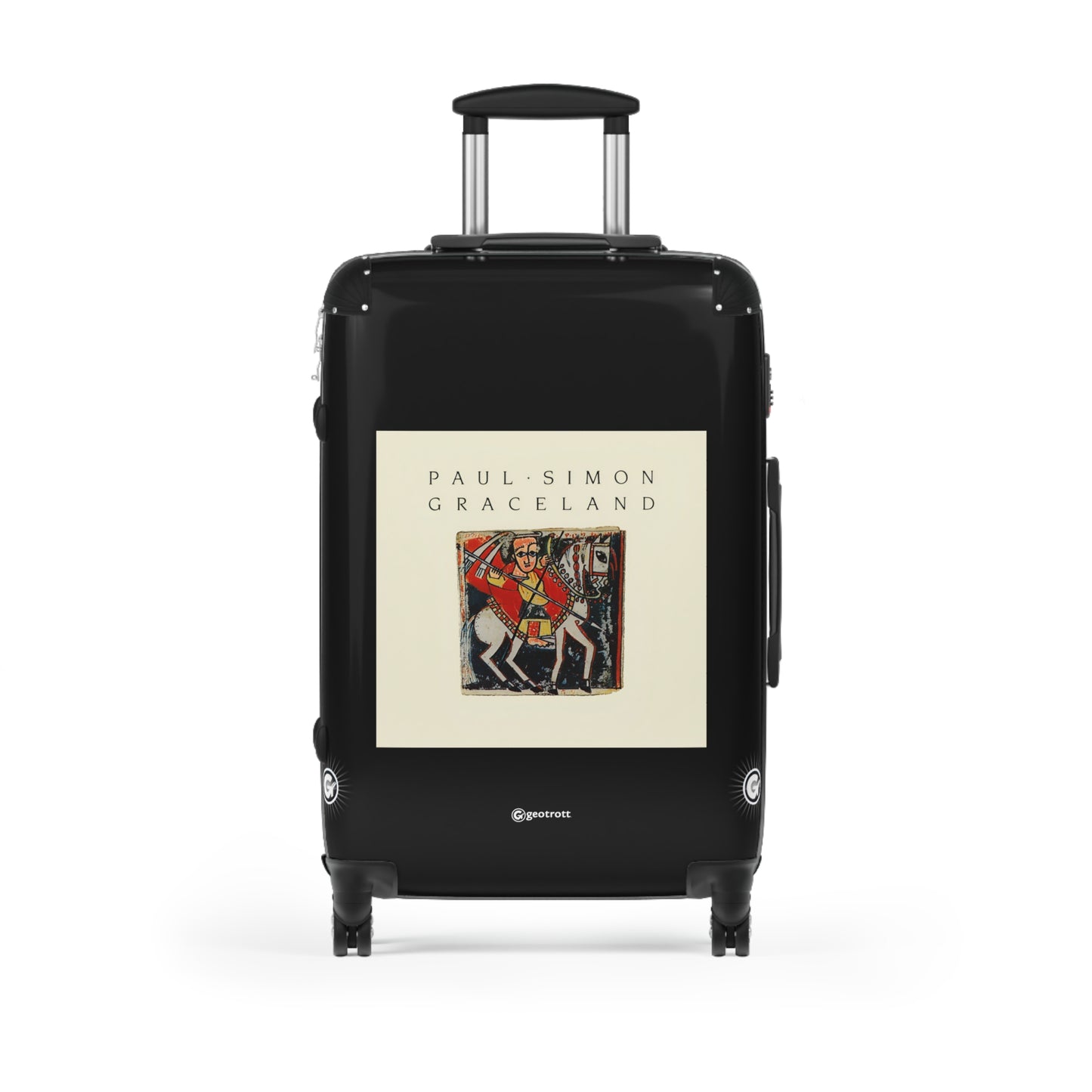 Paul Simon Graceland Eighties Music Album Luggage Bag Rolling Suitcase Spinner