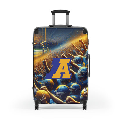 Akron OHIO Zips College Football Team Luggage Bag Rolling Suitcase Spinner