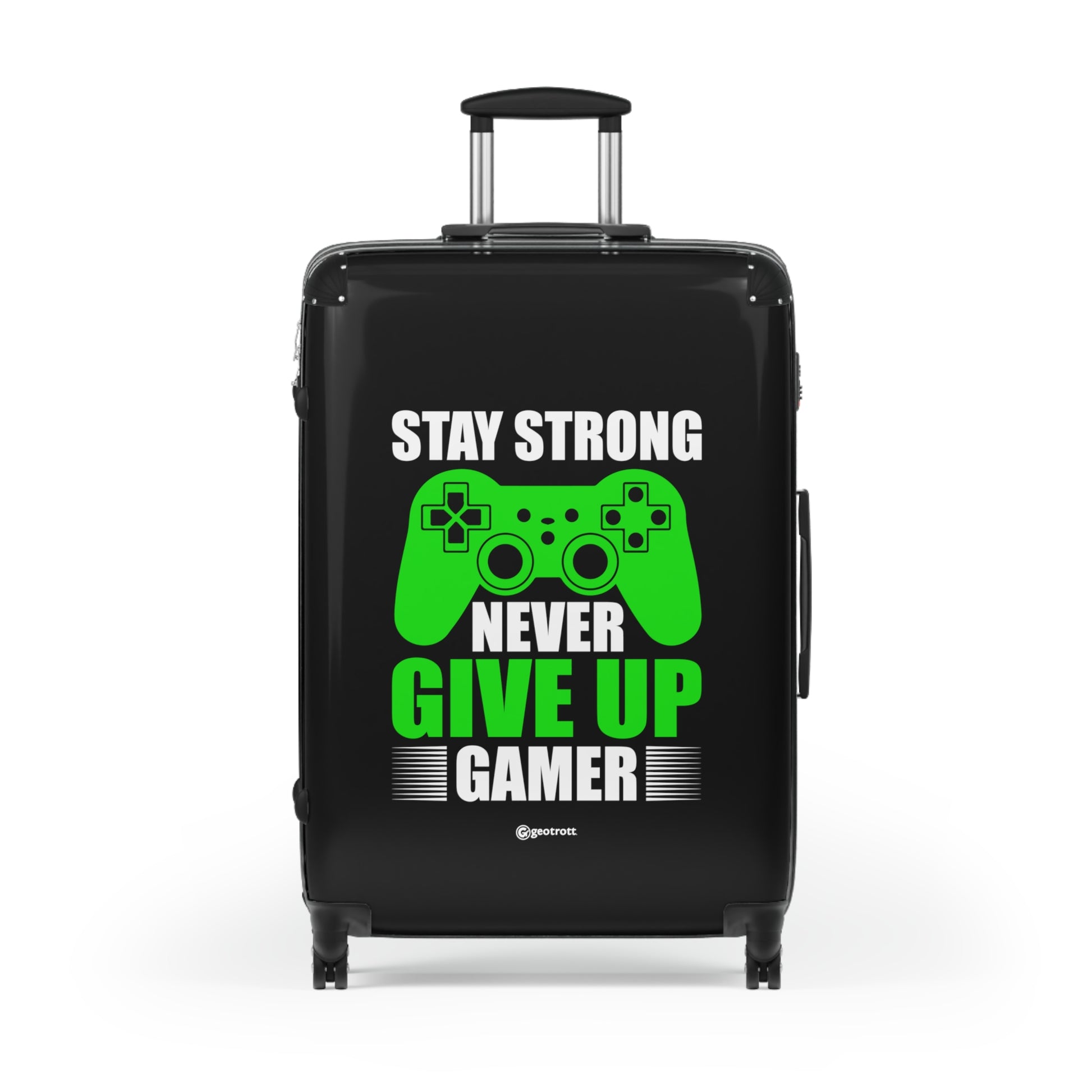 Stay Strong Never Give Up Gamer Gaming Suitcase-Bags-Geotrott