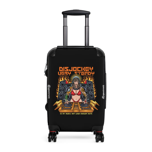female_disc_jockey_with_super_large_speaker_stand_with_text_illustration