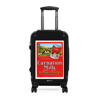 The Modern Milkman Carnation Milk Vintage Posters Retro Ad Luggage Bag Rolling Suitcase Spinner