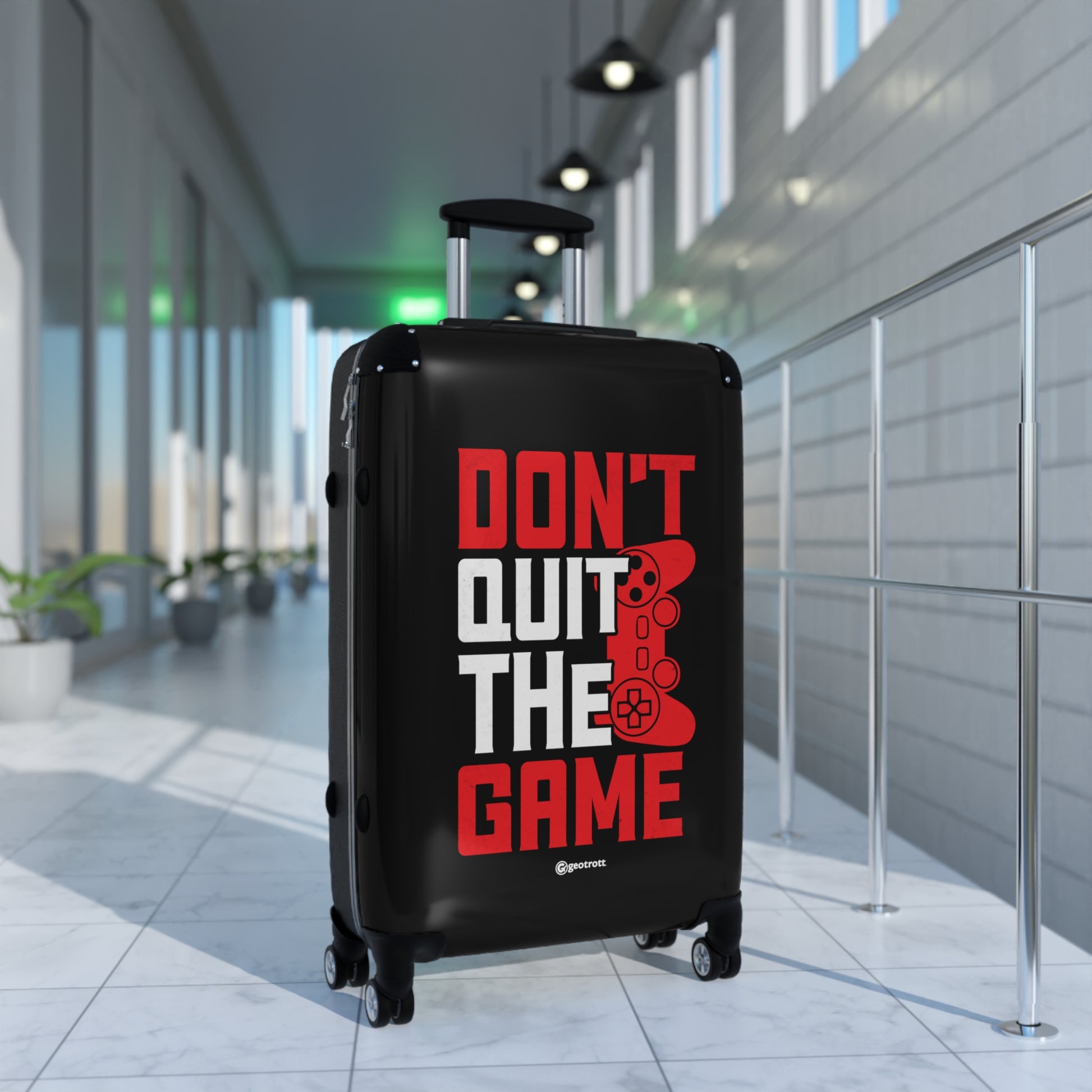 Don't Quit the Game l Gamer Gaming Suitcase-Bags-Geotrott