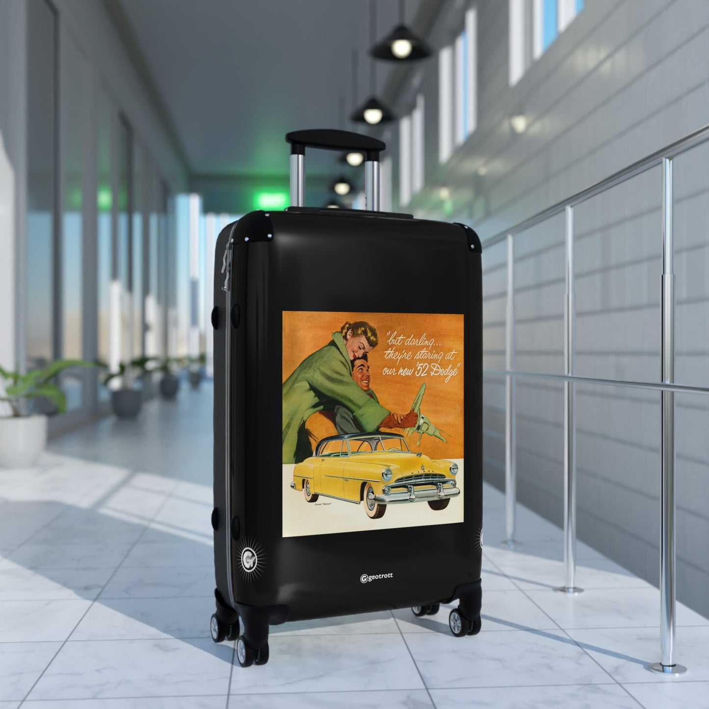 But Darling they are staring at our new Dodge Vintage Posters Retro Ad Luggage Bag Rolling Suitcase Spinner