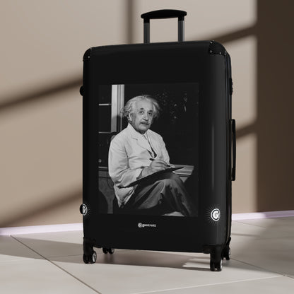 Albert Einstein two days before turning 65  20TH CENTURY Photos Luggage Bag Rolling Suitcase Spinner