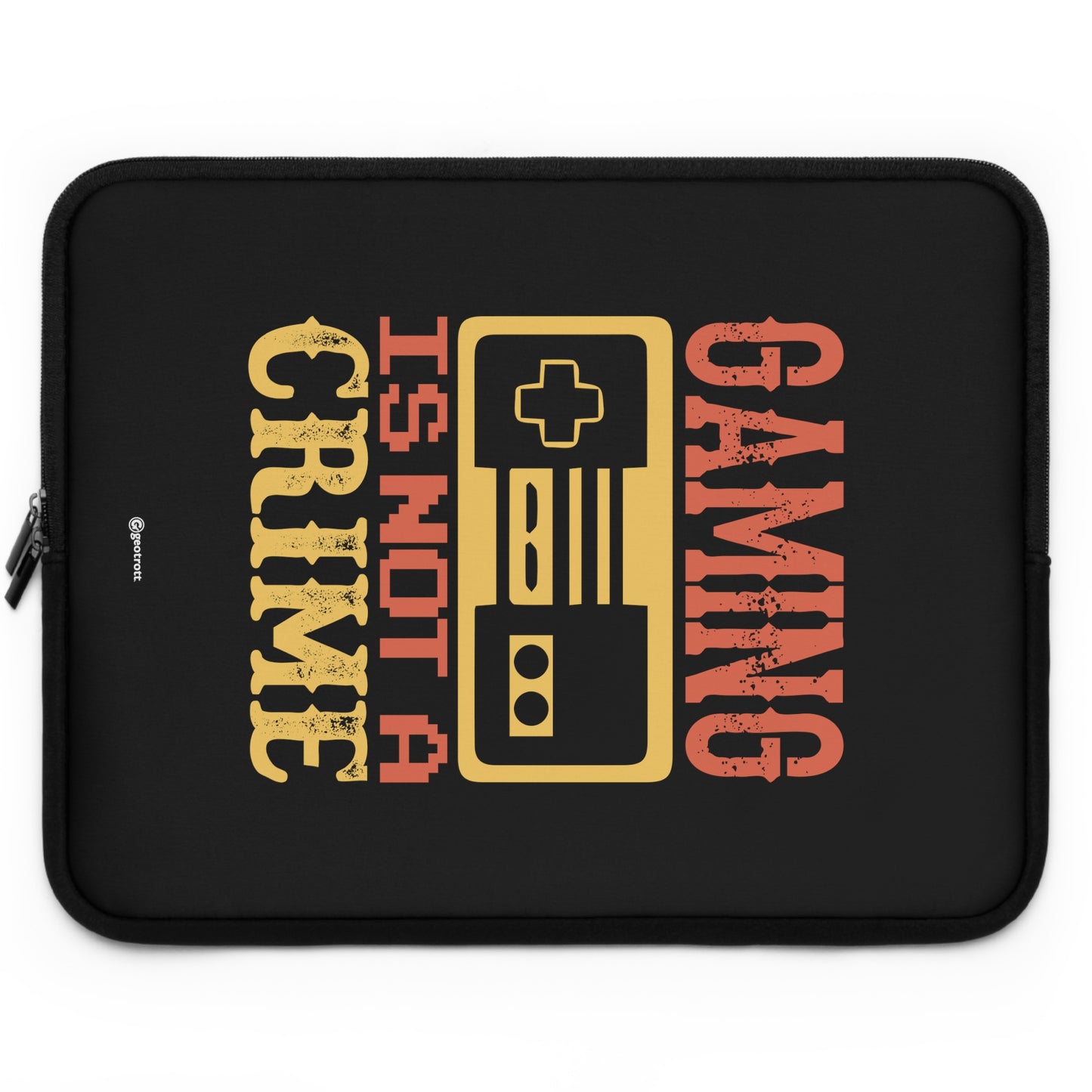 Gaming is not a Crime 3 Gamer Gaming Lightweight Smooth Neoprene Laptop Sleeve