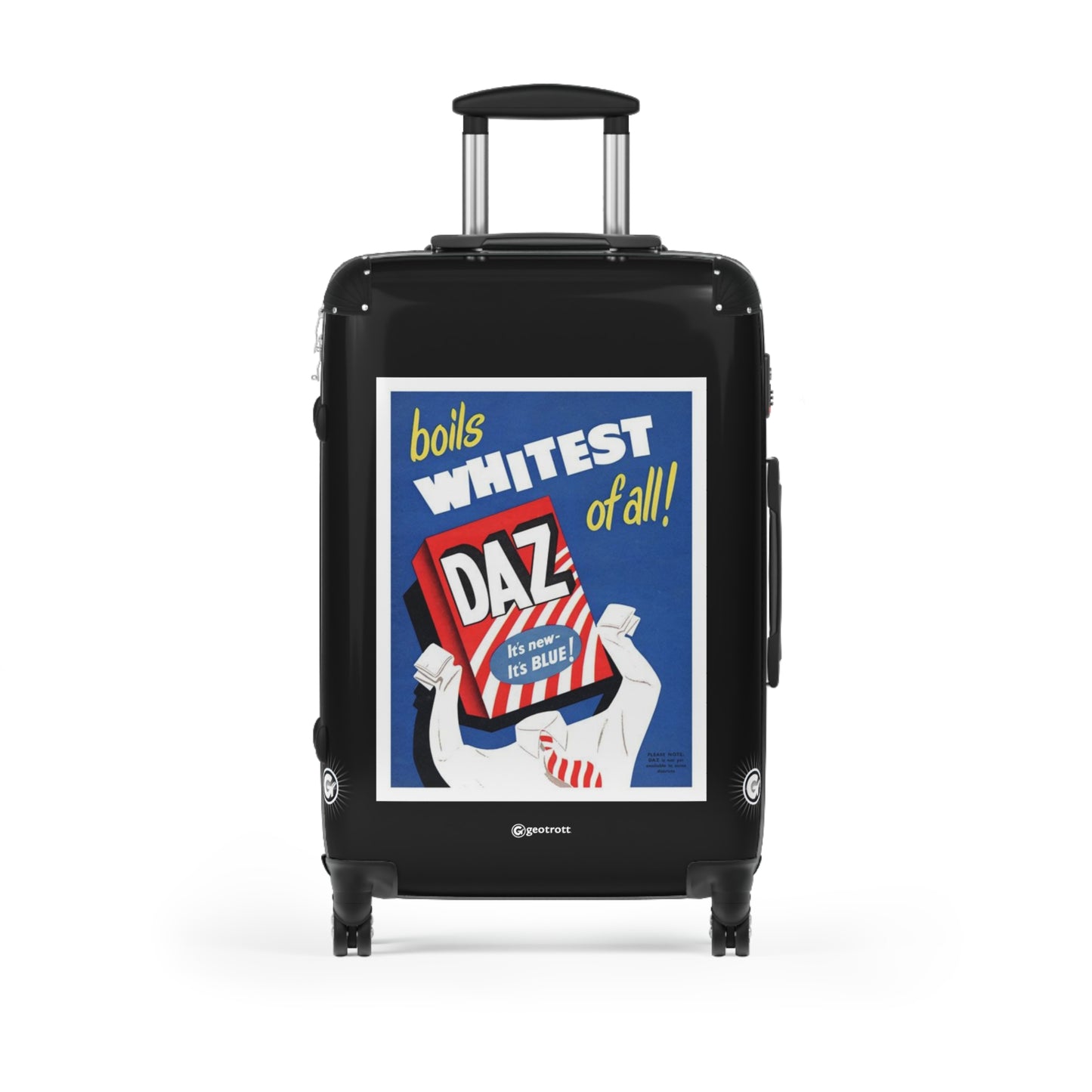 Daz 1950s Uk Washing Powder Products Vintage Posters Retro Ad Luggage Bag Rolling Suitcase Spinner