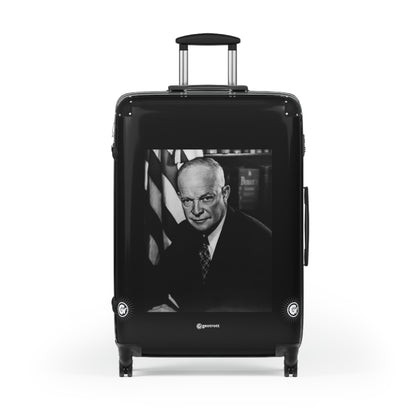 US President Dwight D. Eisenhower NARA 20TH CENTURY Photos Luggage Bag Rolling Suitcase Spinner