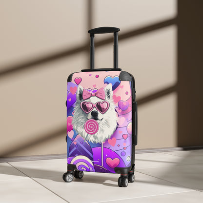 Puppy Love Delight Luggage Bag Rolling Suitcase Spinner