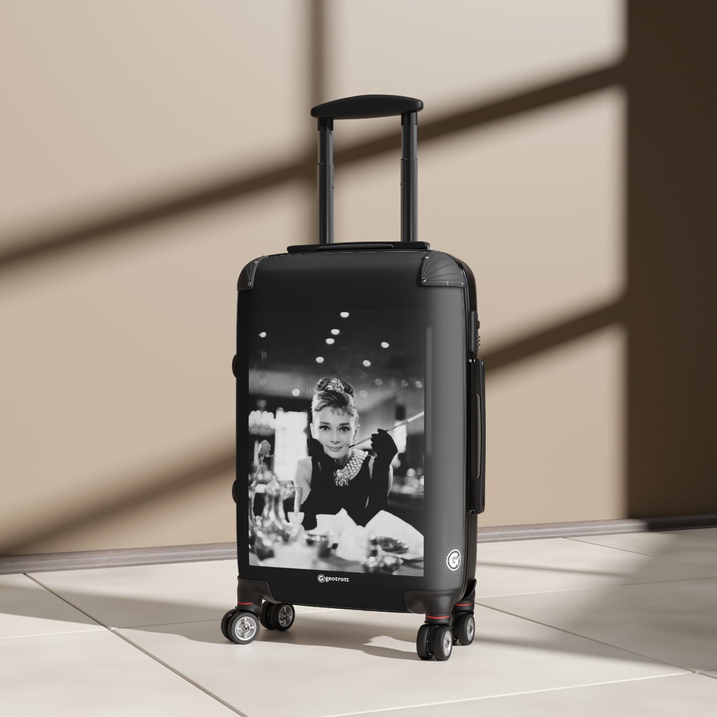 Aubrey Hepburn in Breakfast at Tiffanys 20TH CENTURY Photos Luggage Bag Rolling Suitcase Spinner