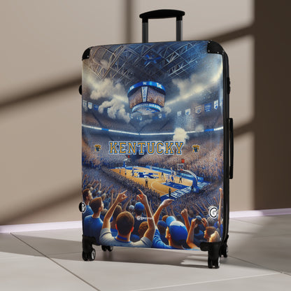 Kentucky University Wildcats Men's Basketball Team Luggage Bag Rolling Suitcase Spinner