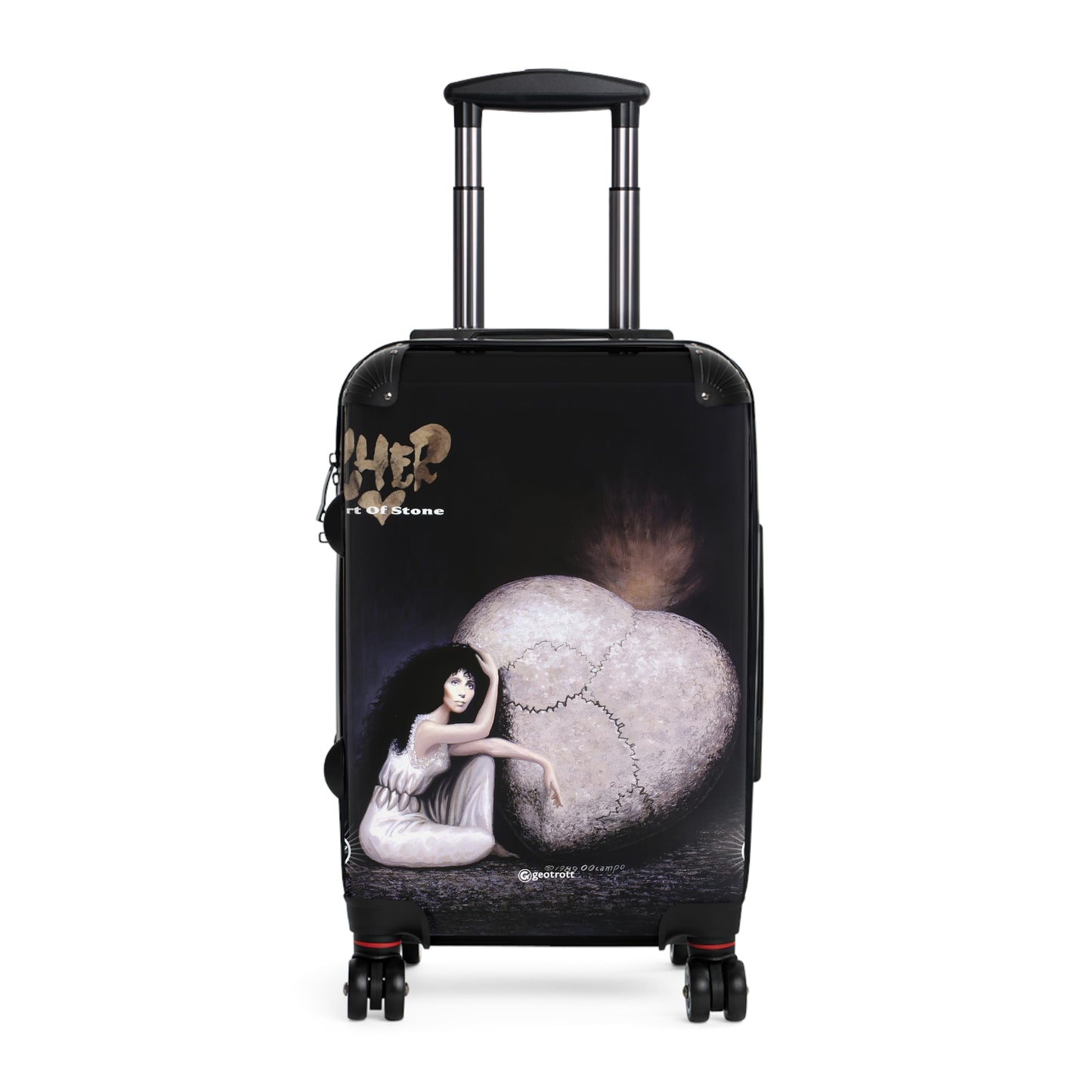 Cher Heart of Stone Eighties Music Album Luggage Bag Rolling Suitcase Spinner