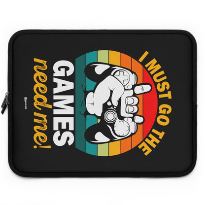 Debo irme Los juegos me necesitan Funda para portátil ligera y suave de neopreno para juegos Gamer