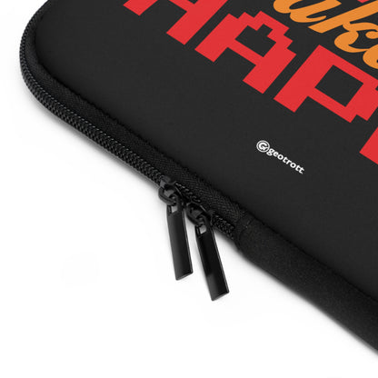 Games Make me Happy Gamer Gaming Laptop Sleeve