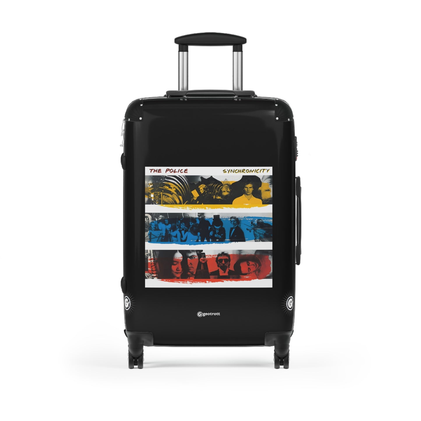 The Police Synchronicity Eighties Music Album Luggage Bag Rolling Suitcase Spinner