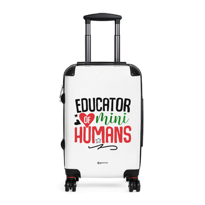 Emotive Inspirational Educator of Mini Humans Teacher Luggage Bag Rolling Suitcase Travel Accessories