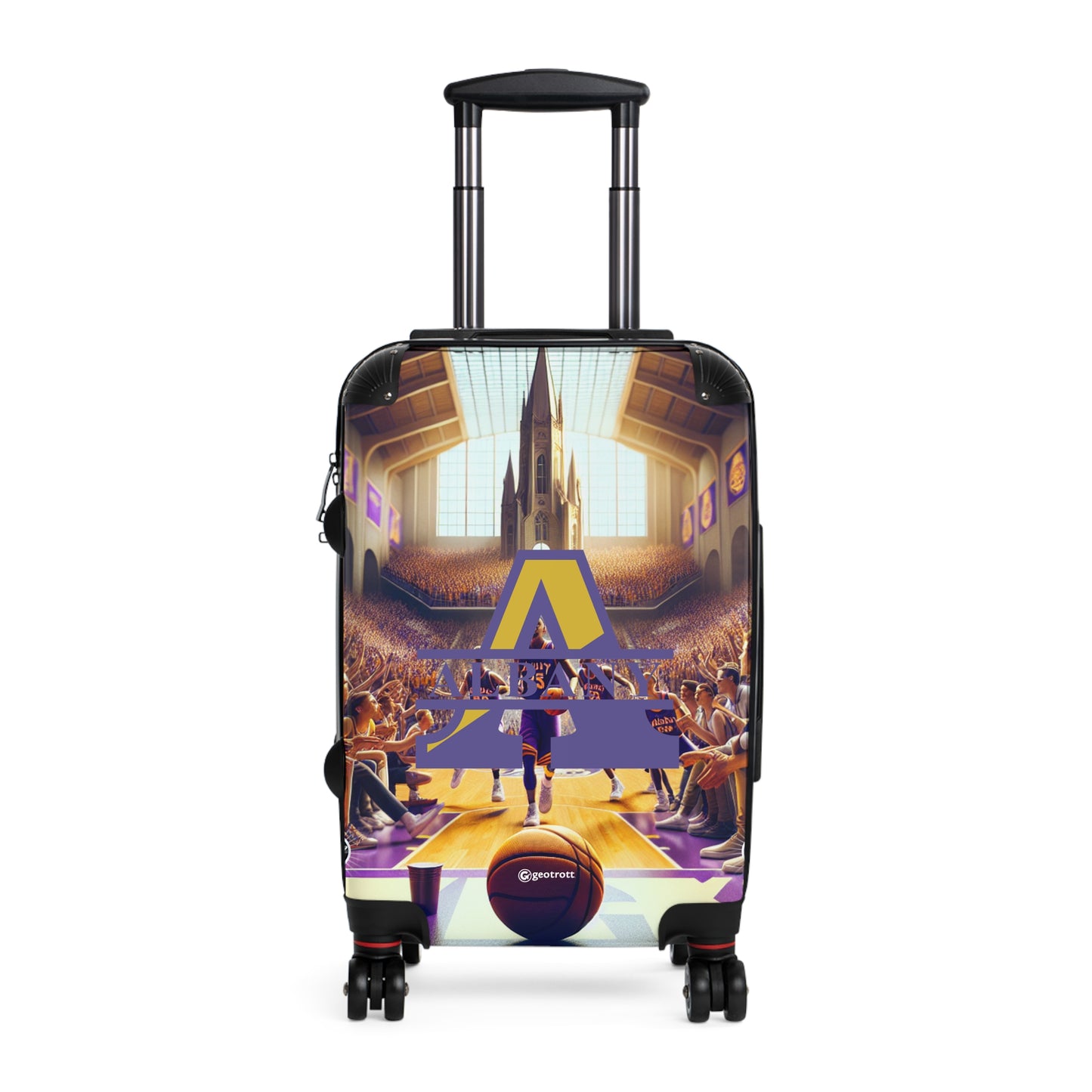 Albany Great Danes University College Teams Luggage Bag Rolling Suitcase Travel Accessories