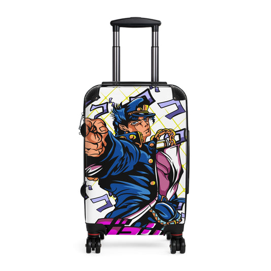 Jojo'S Fierce Stance: Vibrant Anime-Style Illustration, Dynamic Character Pose With Musical Notes