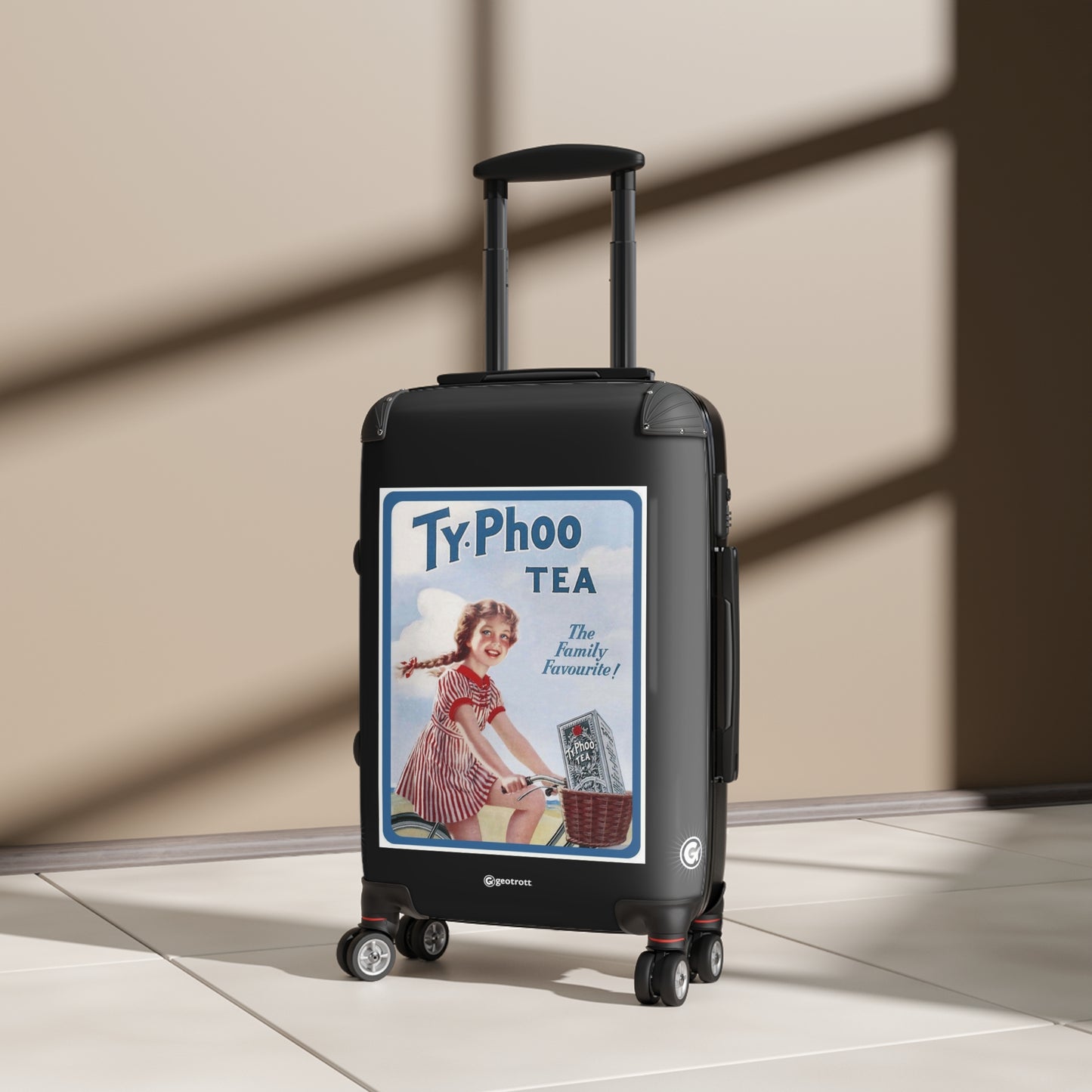 Ty-phoo Tea 2 Advertising Vintage Posters Retro Ad Luggage Bag Rolling Suitcase Spinner