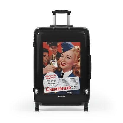 Chesterfield Cigarettes What your boy wants most Vintage Posters Retro Ad Luggage Bag Rolling Suitcase Spinner