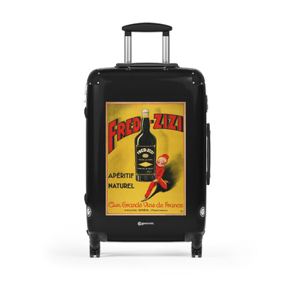 Apéritif français Fred Zizi Bar Pub 1932 Vintage Posters Retro Ad Luggage Bag Rolling Suitcase Spinner